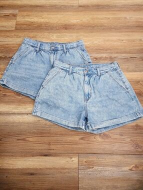 American Eagle Mom Shorts Size 6 Blue Denim 2 Pairs